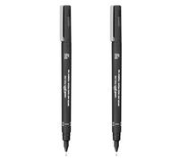 Uni Pin Fineliner - Rotuladores de dibujo, tinta negra, punta de 0,3 mm, paquete de 2