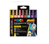UNI Posca Estuche de 8 Rotuladores PC5M de Punta Cónica MANGA HERO