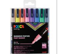 Uni posca pc 3m sparkling - pack de 8 marcadores de pintura