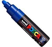 Uni Posca PC-7M - Rotuladores de pintura (tamaño grande, 4,5 a 5,5 mm, 15 colores) azul