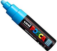 Uni Posca PC-7M - Rotuladores de pintura (tamaño grande, 4,5 a 5,5 mm, 15 colores) azul claro