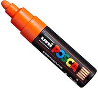 Uni Posca PC-7M - Rotuladores de pintura (tamaño grande, 4,5 a 5,5 mm, 15 colores) naranja