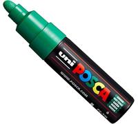 Uni Posca PC-7M - Rotuladores de pintura (tamaño grande, 4,5 a 5,5 mm, 15 colores) verde