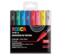 Posca Rotuladores PC1M – Estuche BASIC 8 unidades – Punta extra fina