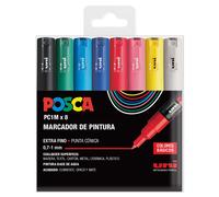 UNI Posca Set PC 1M Basic - Pack 8 rotuladores