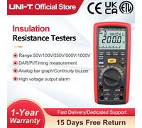 UNI-T-medidor Digital de resistencia de aislamiento UT505B, multímetro de ohmios, valores eficaces verdaderos, 1000V, 200G UT505B