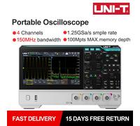 UNI-T Osciloscopio portátil de alta resolución de 2/4 canales UPO1082HD UPO1154HD Analizador de espectro de velocidad de forma de onda de 500,000 wfms/s UPO1082HD