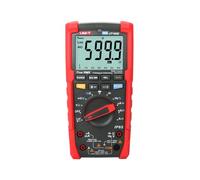 UNI-T PRO UT195E / MIE0295 / True RMS, pantalla LCD, linterna, color negro y rojo