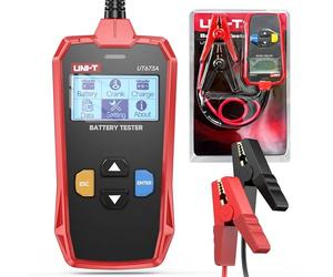 UNI-T Uni-trend Battery Tester UT673A UT675A UT677A Car Battery Tester Charger Analyzer 12V 24V Voltage Battery Test Car Battery Tester Charging Scanner Tool(UT673A)