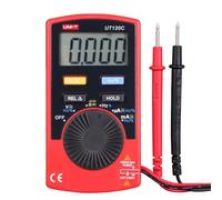 UNI-T UT120C - Multímetro digital de bolsillo para coche, rango de coche, diodo de tensión CC, CA, mini contador de corriente, pantalla LCD