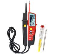 UNI-T UT18D Probador de Voltaje y Continuidad Impermeable Comprobador de Tensión de Rango Automático con Prueba de RCD y Rotación de Fase, Iluminación incorporada