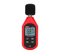 UNI-T UT353 Medidor de decibelios, medidor digital de nivel de sonido de 30-130 dB, dispositivo de medición de volumen de ruido de audio, máximo/mínimo, retención de datos rápida/lenta, pantalla LCD