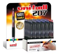 UNIBALL EXPOSITOR ROLLERBALL SIGNO 207/3D RETRÁCTIL ROJO-AZUL-NEGRO -36U-