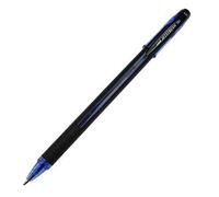 Uniball - Juego de 6 bolígrafos tinta Gel Jetstream 101 punta media 1 mm azul, ideal para zurdos