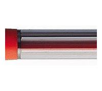 Uniball Laknock - Lote de bolígrafos retractables (12 unidades, recargables, punta mediana), color rojo