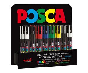 Uniball Posca PC3M Rotuladores de pintura colores surtidos con expositor