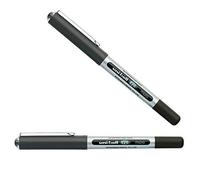 Mitsubishi Pencil Uni-ball Bolígrafo UB-150 Eye Micro, punta redonda 0,2 mm, mango gris, negro, 1 unidad