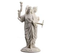 Unicorn Darts Figura Grande de Diosa Griega Hécate Triple Diosa (Blanco)
