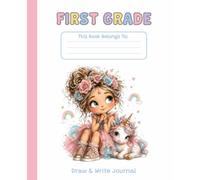 Unicorn Primary Journal: K-2 Draw and Write Composition Notebook: 124 Pages of Dashed Handwriting Lines Practice with Picture Box - The Magical Sparkle Collection (Soft Pink Edition)