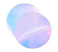 UNICRAFTALE 2 platos acrílicos circulares transparentes de 20 cm, redondos, discos acrílicos en blanco, panel acrílico transparente colorido para marco de fotos, pintura, proyectos de arte,