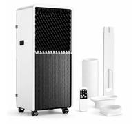 Unidad 4-en-1 de Aire Acondicionado, Aire Acondicionado Portátil 12000 BTU | Funcionamiento Silencioso, con Temporizador 24H & Mando a Distancia, Kit de Ventana Incluido,