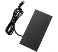 Unidad de energía fotovoltaica portátil que ahorra espacio, panel solar de 1,2 W, 5 V, conector tipo C, suministro de energía estable para carga de teléfono a largo plazo y uso del sistema de