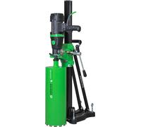 Unidad de perforación con núcleo de diamante PLE 182: para uso húmedo: 12-182 mm; para uso seco: 12-202 mm. Potencia: 2300 W