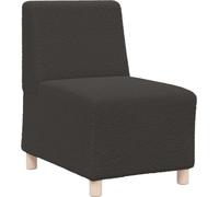 Unidad de Sofá Modular sin Brazos Gris oscuro