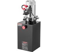 Unidad hidráulica de 15 litros, bomba para remolque basculante de acción simple, con una presión máxima de alivio de 22 MPa y un caudal de 3,4 litros por minuto. Bomba hidráulica de 12V DC con depósit