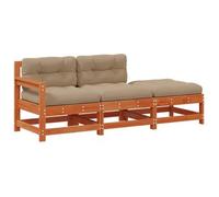 Unidades De Sofá Seccional Marrón Cera 190 X 62 X 70,5 Cm Vidaxl
