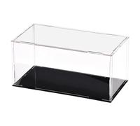 Unifizz Caja de exhibición acrílica transparente a prueba de polvo, vitrina de protección, cubo para coleccionables, caja de exhibición de 20.1 x 9.9 x 9.9 cm