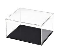 Unifizz Caja de exhibición acrílica transparente a prueba de polvo Vitrina protectora cubo para coleccionables Caja de exhibición 24.9x20.1x15.0cm