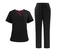 Uniforme Enfermera Monos de manga corta for médicos clínica dental for mujer(Color3,XXL)