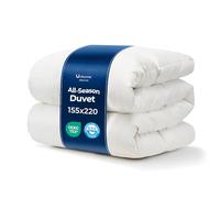 UNIKOME Edredón premium 155x220 nórdico para todo el año para alérgicos 100% plumas y plumón extra suaves 1134g peso de relleno 100% algodón certificado OEKO-TEX y RDS lavable edredón acolchado blanco