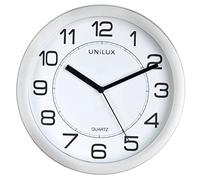 Unilux Attraction Reloj de Pared, Gris Metal, 22,5 x 22,5 x 4 cm