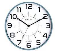 Unilux Reloj de pared silencioso Pop, 30.5 cm, Color Azul