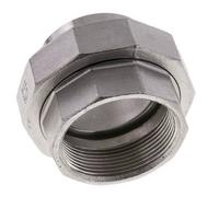 Unión Conector Recto Rp2'' Hembra x 60.3mm Extremo Soldar Acero Inoxidable Junta Plana PTFE 150bar (2107.5psi)