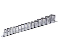 UNIOR 190H12P15-Juego de Vasos 1/2" en regleta-10-32/15