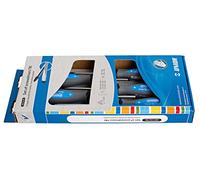 Unior 611987 - Juego de 5 Destornilladores Planos y Pozidrive TBI en Caja de cartón Serie 609CS5TBI