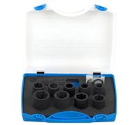 Unior 612506 - Juego de 12 Vasos y Accesorios de Impacto de 1/2" en Caja de plástico de 15 a 30 mm Serie 231/4PB1