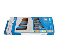 Unior 616320 - Juego de 5 Destornilladores Planos TBI en Caja de cartón de 3 a 8 mm Serie 606CS5TBI