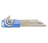 Unior 617082 - Juego de 9 Llaves Allen largas en Colgador de plástico de 1/16" a 3/8" Serie 220/3LPH