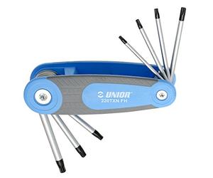 Unior 617150 - Juego de 8 Llaves Allen con Perfil TX Modelo Navaja de TX 9 a TX 40 Serie 220/7TX NFH