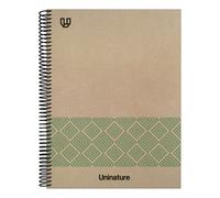 Unipapel - cuaderno 100% reciclado a4 kraft - 80 hojas cuadriculadas 4