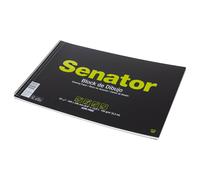 Unipapel | Cuaderno de Dibujo Folio Prolongado | 20 Hojas Lisas 150 Gramos Color Ahuesado | Tapa Plástico | Contratapa Flexible | Espiral | Papel Ecológico Acid Free | Certificado FSC | Senator