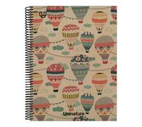 Unipapel - cuaderno reciclados a4 tapa dura, cuadriculado 4x4, cartón