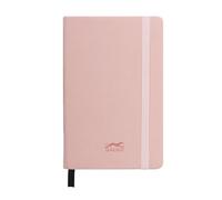 UNIPAPEL Cuadernos de notas tapa dura | Con Goma Vertical de Cierre | Esquinas Redondeadas | Polipiel | Color ROSA | Con Hojas Rayadas | Tapa Dura | Tamaño A6 | 80 Hojas