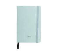 UNIPAPEL Cuadernos de notas tapa dura | Con Goma Vertical de Cierre | Esquinas Redondeadas | Polipiel | Color VERDE CLARO | Con Hojas Rayadas | Tapa Dura | Tamaño A6 | 80 Hojas