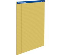 Unipapel, Pack 5 Blocs de Notas Legales A4, 50 Hojas, Rayado 8mm con Margen, Papel 60g, Color Amarillo, Hojas Microperforadas, 29,5x21cm, Contratapa Resistente de Cartón, MemoBlock Uni