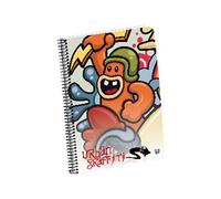 Unipapel Urban Grafiti - Cuaderno, polipropileno, 80 hojas, formato 4